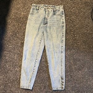 Vintage High-Waisted Acid Wash Jeans